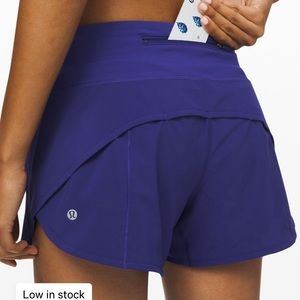 Lululemon Speed Up Short Long *4”